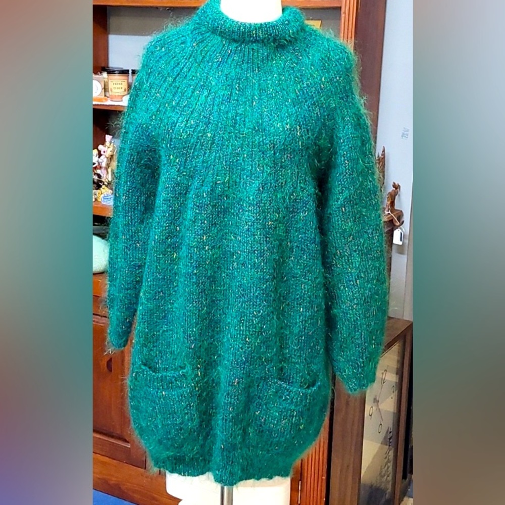 Whimsical Confetti Mohair Oversized Sweater